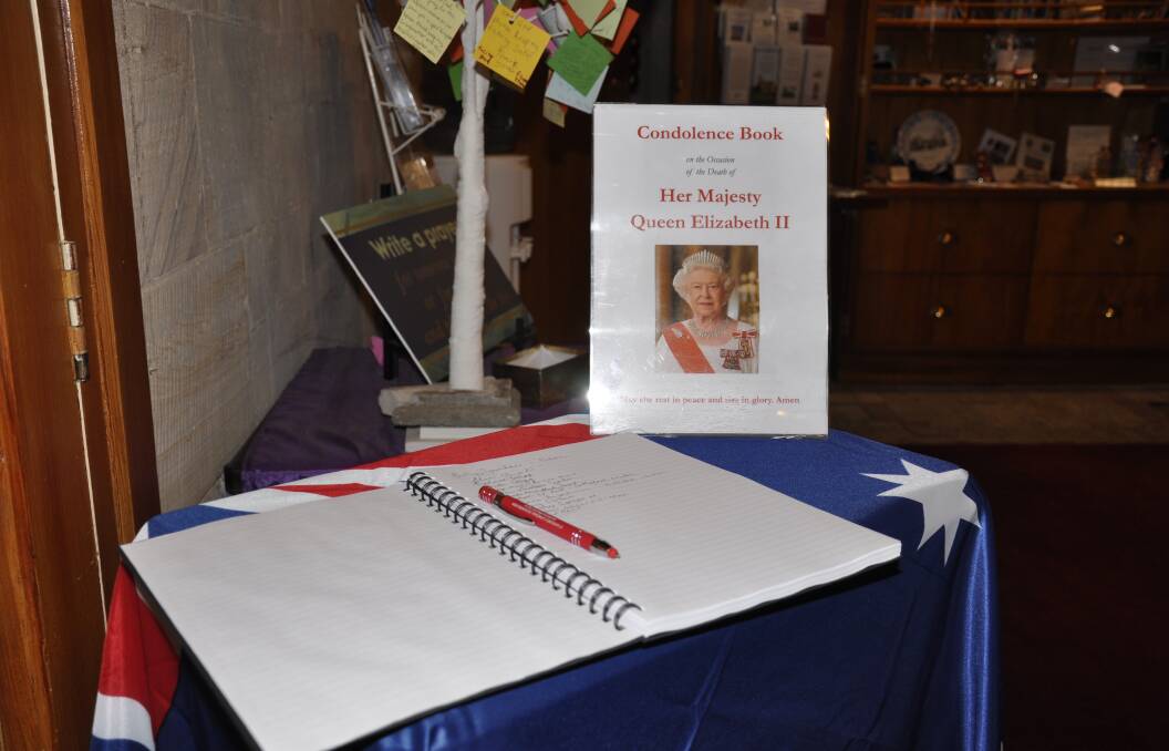 Members of the community and those who attended Synod have signed a condolence book at Saint Saviour's Cathedral, marking Queen Elizabeth's passing. Picture by Louise Thrower.
