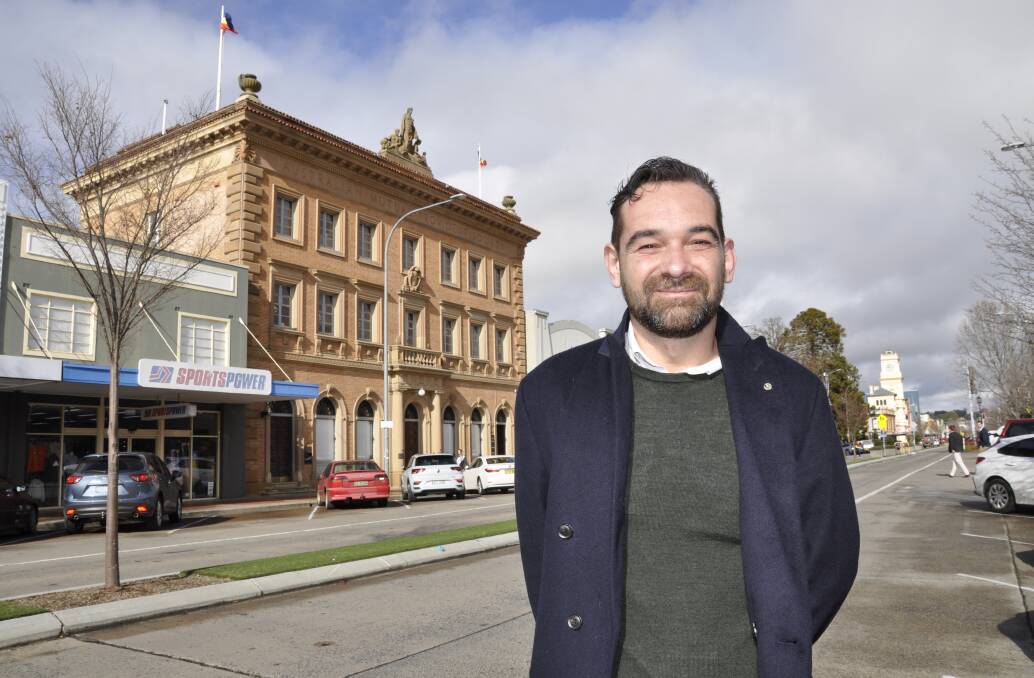 The council's senior strategic planner, David Kiernan, wants the community to have input into "transformational" changes, including height limits, proposed for Goulburn's CBD and surrounds. Picture by Louise Thrower.