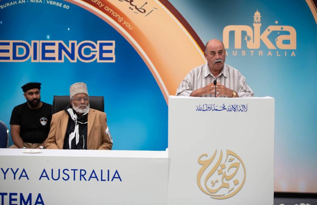 Mayor Peter Walker addressed the Muslim Youth conference over the weekend. Picture supplied.