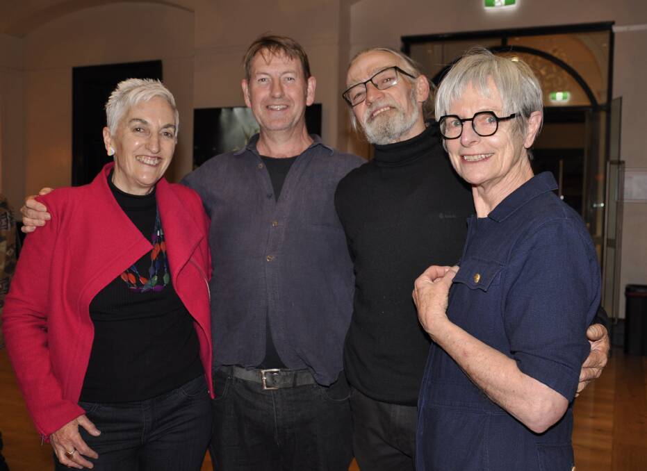 Former Goulburn Performing Arts Centre manager, Raina Savage, playwright David Cole and actors Martin Sanders and Pauline Mullen after the 2022 staging of Mr Cole's play, 'The Waltz' at the Festival of Regional Theatre. Picture by Louise Thrower.