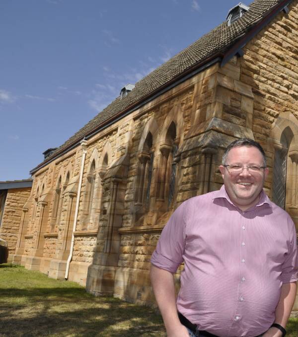 Goulburn Presbyterian Church pastor, Mike Adams, hopes a party will restore Crookwell's Saint Andrew's Church once it is sold. He is pictured at Saint Nicholas Anglican Church, Goulburn. Picture by Louise Thrower. 