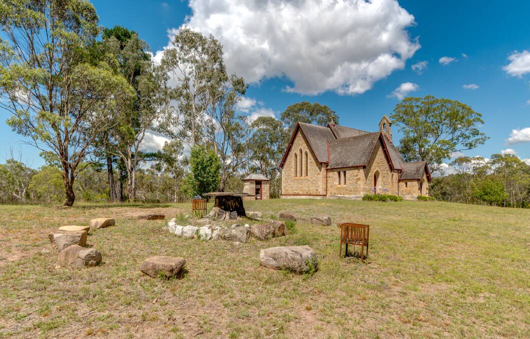 The Anglican Christ Church, Bungonia, will be offered for sale at a March 30 online auction. Picture by Matt Maas. 