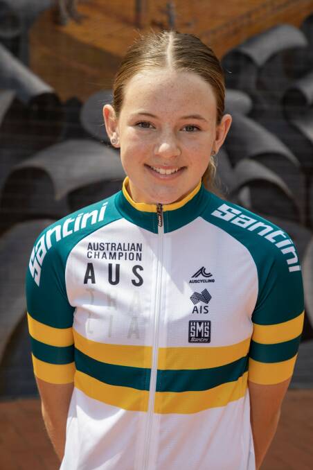 Cyclist Elsie Apps is also in the running for junior sportsperson of the year. Picture supplied.