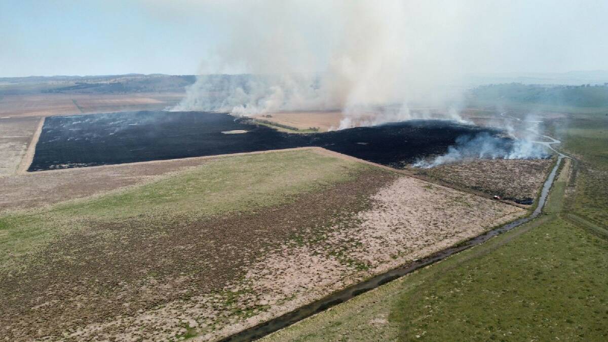 Southern Tablelands RFS assisted landowners with two agricultural burns across the weekend. Picture by RFS.