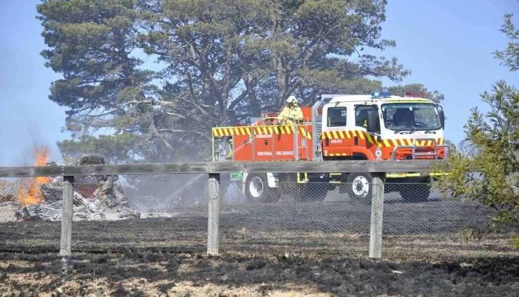 RFS crews are extinguishing a fire at Mummel on the Range Road. File photo.