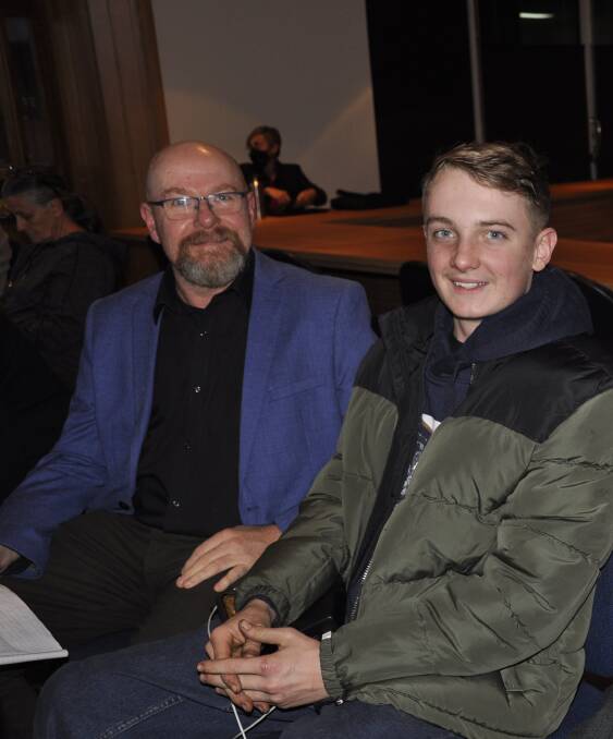 Richard Orchard spoke at Tuesday's meeting. He attended with his son, Michael. Picture by Louise Thrower.