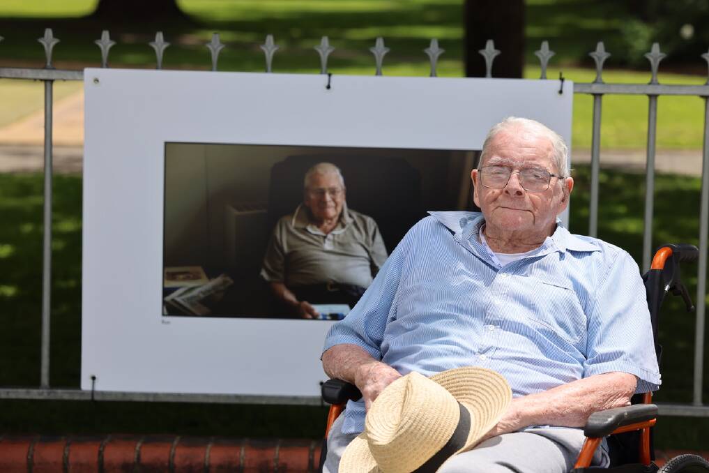 Former longtime Goulburn High School teacher, Ron Butterworth, was featured in Portraits on Main. Picture by Nicola Milson.