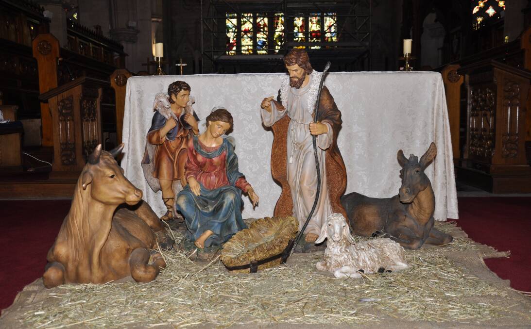 Saint Saviour's Cathedral's nativity scene. Picture by Louise Thrower.