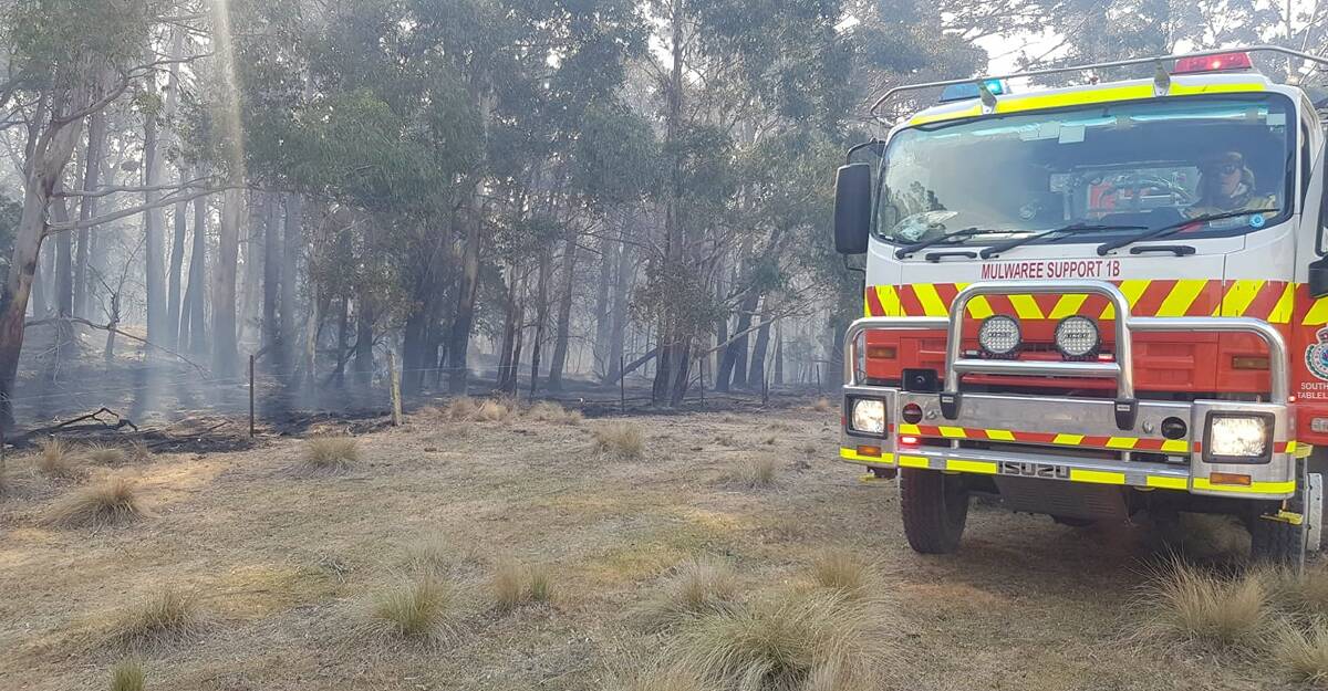 Crews including a Goulburn RFS brigade are fighting a fire at Red Hills Road, Brayton. File photo supplied.