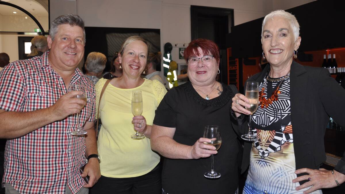 The council's business manager (property and community services), wife Yvonne, Sue Latta and GPAC manager, Raina Savage. Picture by Louise Thrower. 