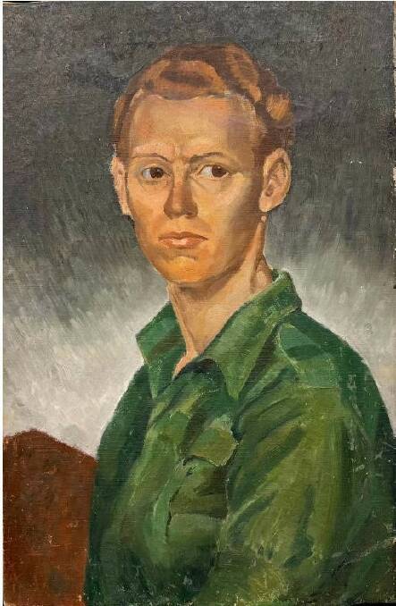 A self portrait in army greens by Guy Warren. Picture supplied.