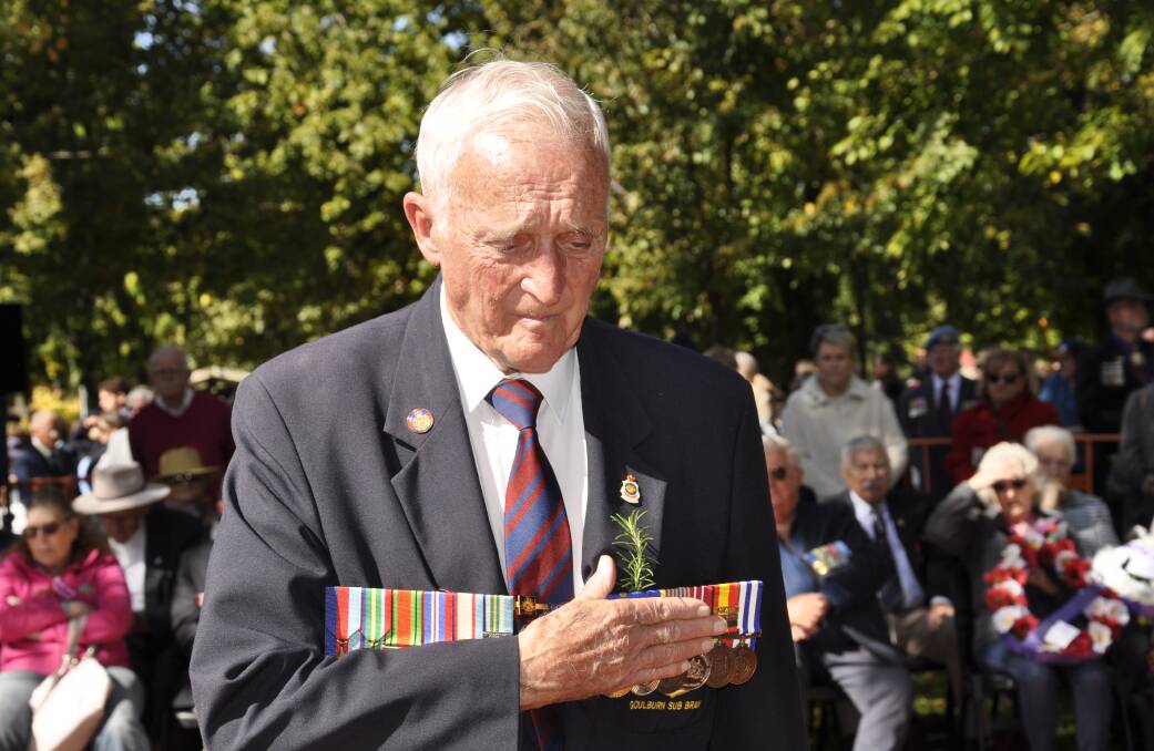 Goulburn RSL Sub Branch president, Gordon Wade, will lead the Middle East Area of Operations National Commemorative Day on July 13. Picture by Louise Thrower. 