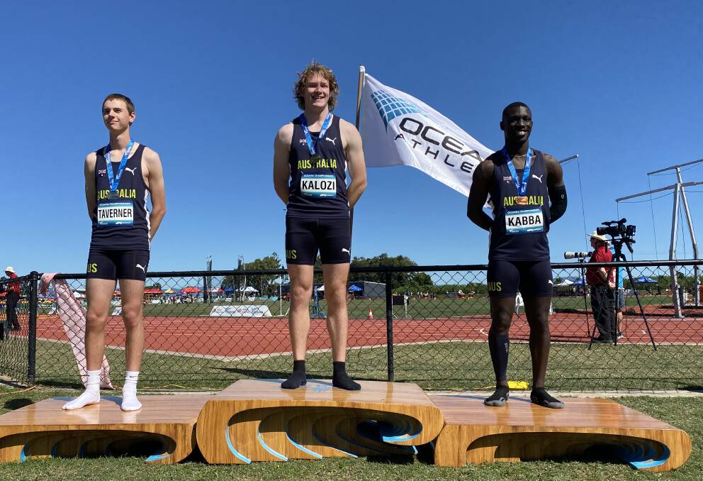 Josh Kalozi won the under 18 men's 110 metre hurdles at the Oceania Athletics Championships in June. Picture supplied.