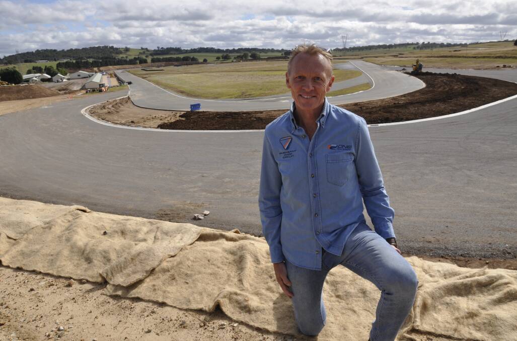Steve Shelley pictured at One Raceway in February, 2024. He says the track will be ready for testing in July and will fully re-open in October. Picture by Louise Thrower.