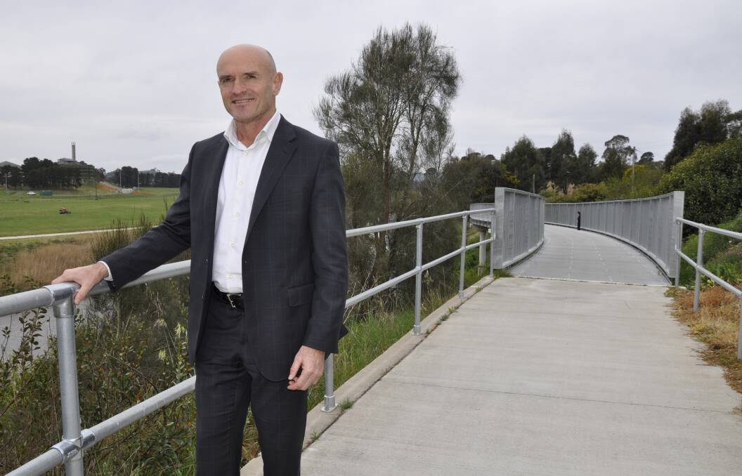 The council's operations director Matt O'Rourke will leave his role in mid October. He's pictured here at the Wollondilly Riverwalk, one of the many projects he oversaw. Picture by Louise Thrower.