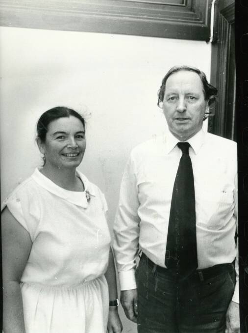 The then Anne Williams (later Wiggan) with Paul Paviour in the early days of the Consort of Voices. Picture by Goulburn Post.