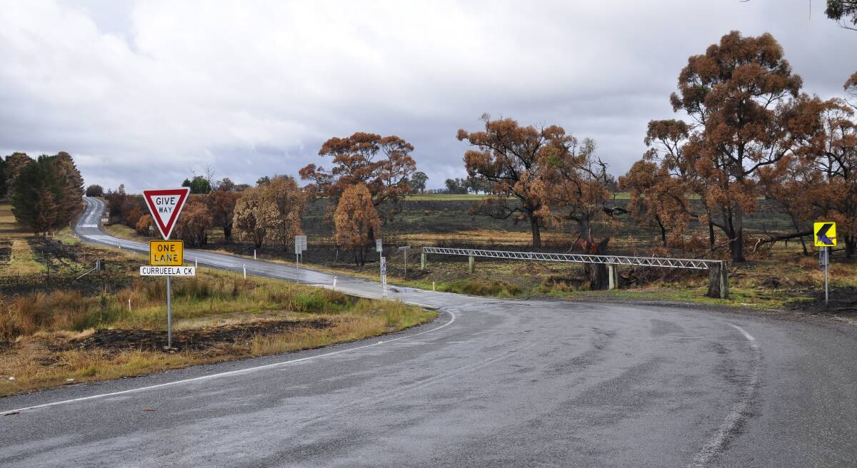 The Curraweela causeway north of Taralga frequently floods and requires safety improvements. Upper Lachlan Shire Council is assessing tenders for the project. Picture by Louise Thrower.