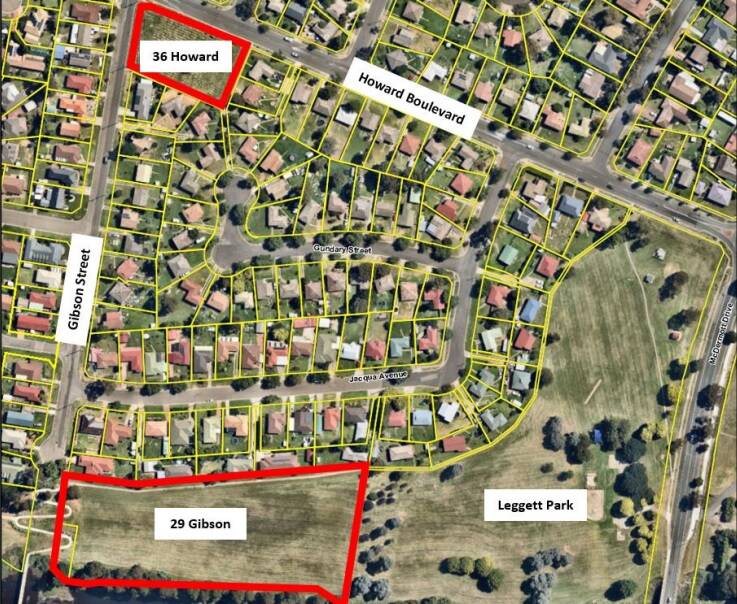 The Land and Housing Corporation wants to swap its land at 29 Gibson Street for a council park at 36 Howard Boulevard to build more social housing. Image sourced. 