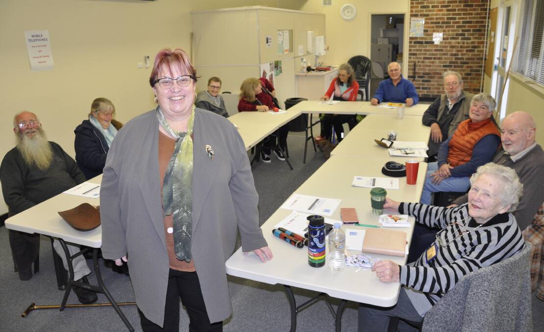 Mulwaree Aboriginal Inc public officer, Jennie Gordon, pictured here with Goulburn U3A members in 2022, will host a talk about The Voice referendum on Saturday, September 2. Picture by Louise Thrower.