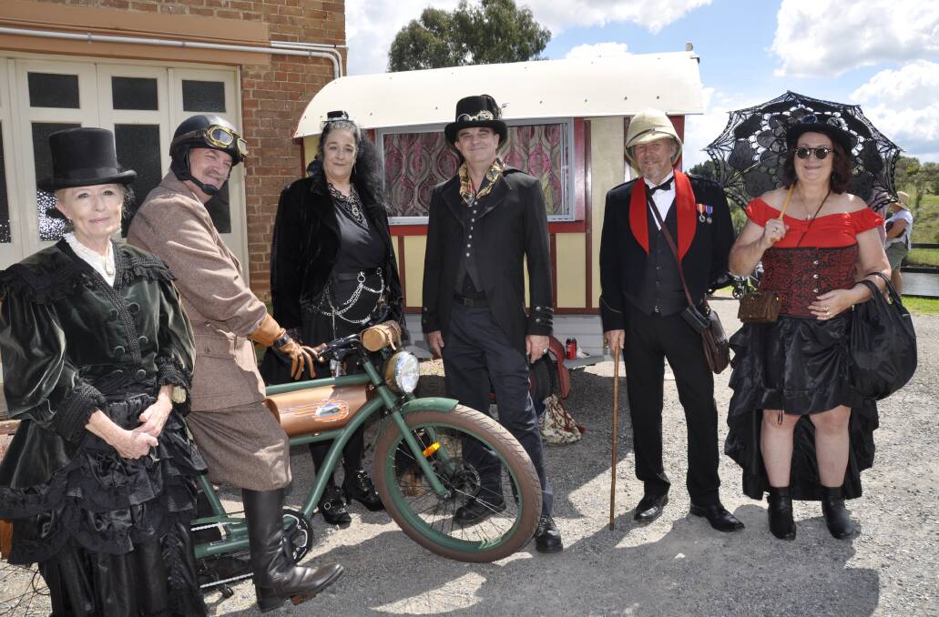 BACK IN TIME: Steampunkers from Sydney and Bargo donned their finest for the Makers and Designers market day at The Waterworks in March. It's activities like this, as well as heritage and nature conservation that the council wants to encourage in a plan of management for The Waterworks and Marsden Weir. Photo: Louise Thrower.