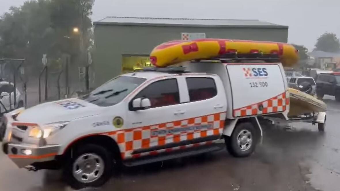 Goulburn SES was called out to a flood rescue earlier this evening. Picture sourced.