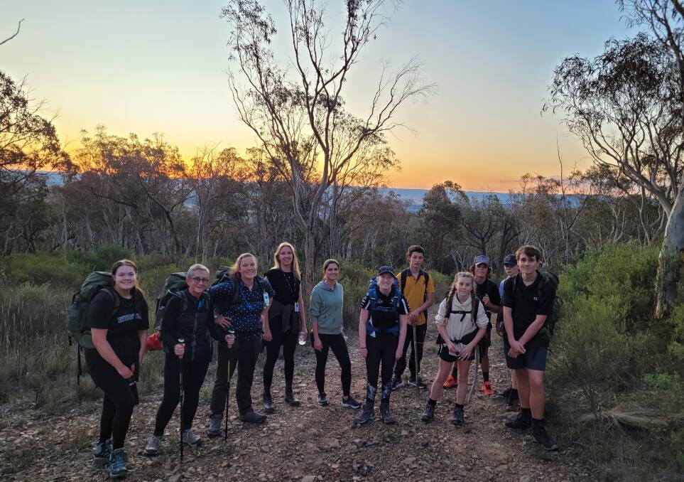 The Goulburn contingent bound for Kokoda has been keeping fit with walks up and down Mount Gray and Rocky Hill. Picture supplied.