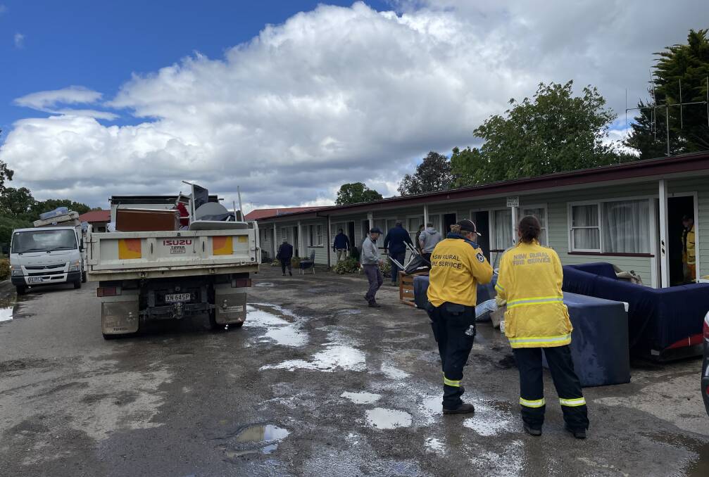 Gunning RFS was instrumental in cleaning up after the Gunning flood in October, 2022. Upper Lachlan Shire Council has been awarded grant funding for flood mitigation works in the town. Picture by RFS.