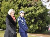 Police Minister, Yasmine Catley and NSW Police Commissioner, Karen Webb at an attestation parade in Goulburn on Friday, June 21. Picture by Louise Thrower. 