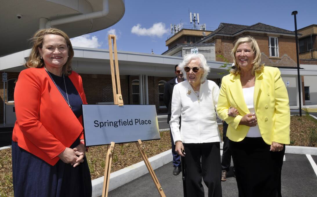 Goulburn MP Wendy Tuckerman, Pamela Maple-Brown and regional health minister, Bronnie Taylor at the opening of Springfield House at Goulburn Base Hospital in December. Picture by Louise Thrower.