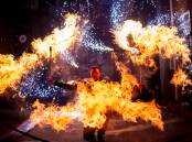 Winter in the City will literally bring the heat with nightly fire performances in Garema Place. Picture supplied