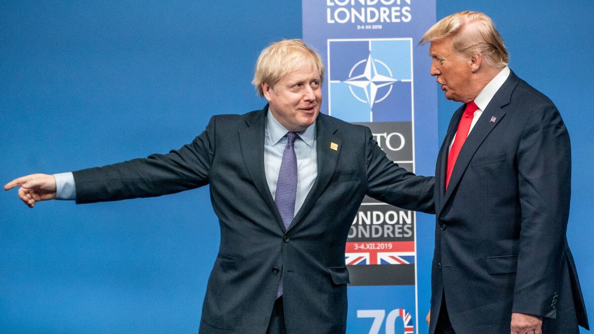"If we just wait over here for a bit, they'll probably vote us back in" - Boris Johnson to Donald Trump (presumably). Picture Getty Images