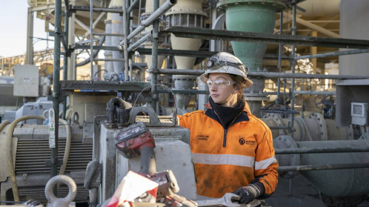 Caroline Morris has been named as NSW's Apprentice of the Year after taking on a Fitter Machinist apprenticeship. Pictures supplied. 
