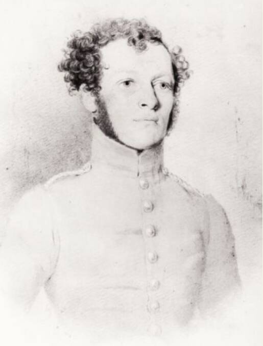 A portrait of Captain Alured Tasker Faunce (1808-1856) by Richard Read, circa 1833. Picture courtesy of Canberra & District Historical Society/Faunce family