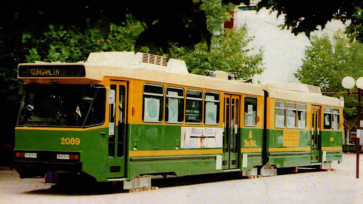 Picture A Melbourne B Class tram parked on City Walk. Picture by John Davenport