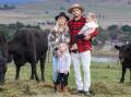 Lachlan and Tash McCaffrey with daughters Harper, 5, and Mia, 2, at their Wallaroo property. Picture by Sitthixay Ditthavong