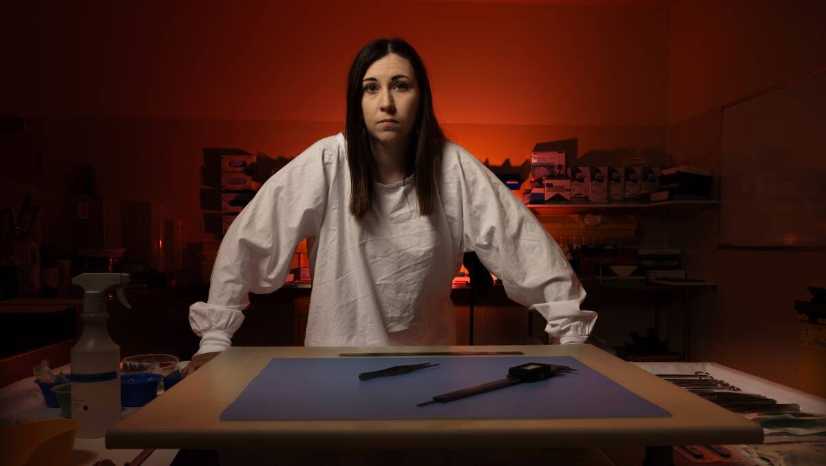 Mortuary supervisor Jessica Puniard. Picture by Gary Ramage