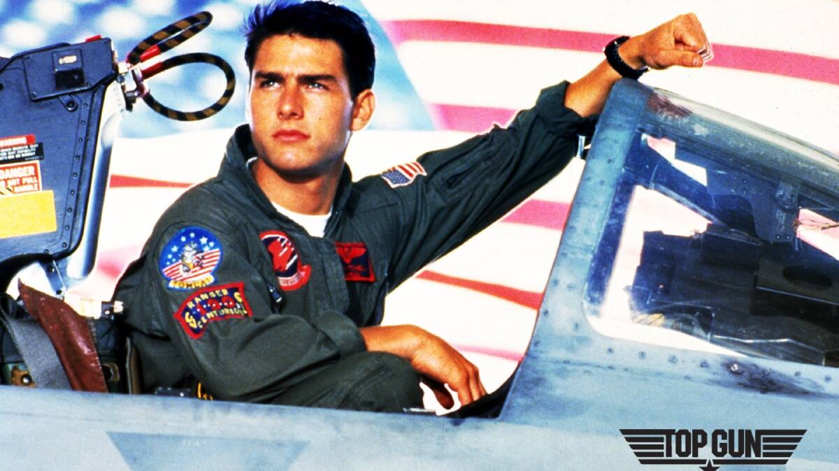 A promotional picture from the original Top Gun film in 1986. 