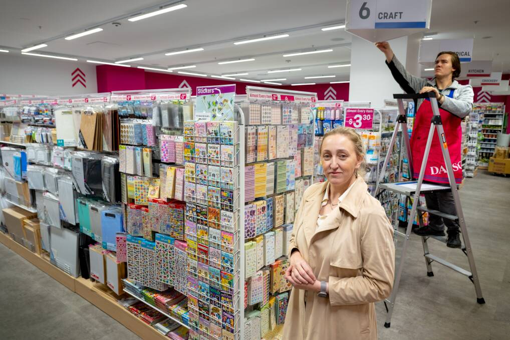 General manager Jennifer Hansen in Daiso's new Belconnen store ahead of Saturday's opening. Picture by Elesa Kurtz