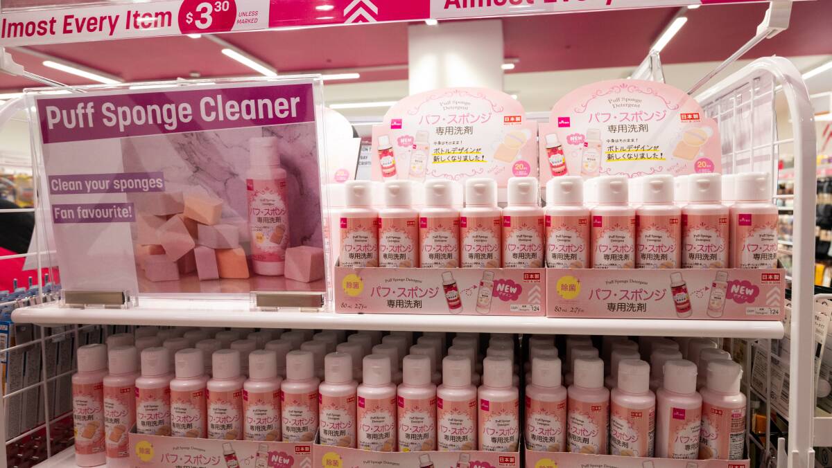 Daiso's puff sponge cleaner is expected to fly off the shelves. Picture by Elesa Kurtz