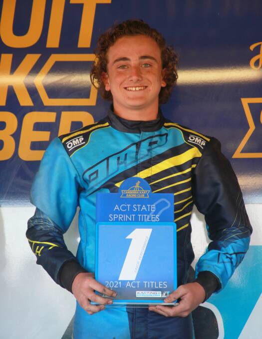 On top: Costa Toparis is a standout for his age group, not just in Australia but on the global go-kart scene. Photo: Supplied.