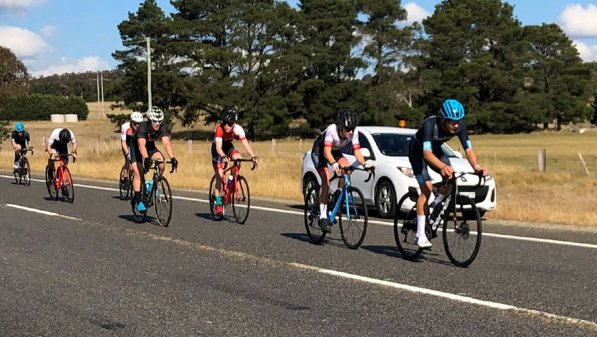 On the road: The Junior Tour is one of the Goulburn Cycle Club's biggest events for the year. Photo: Supplied.