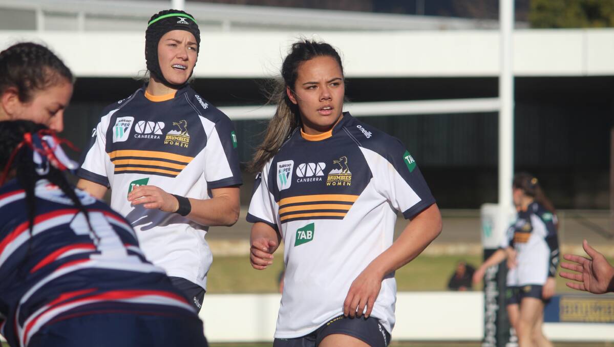 Focused: Pearl Rakete played a crucial role in the forwards for the Brumbies this year, as the team battled for a third-place finish. Photo: Zac Lowe.
