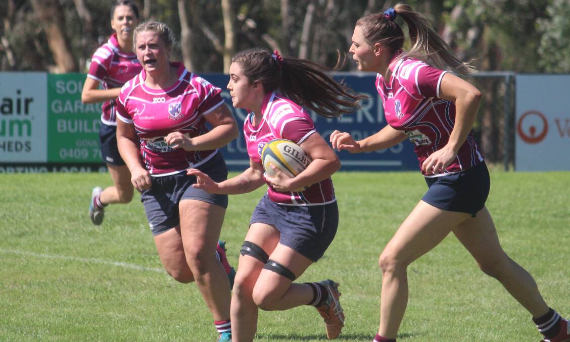 Up and running: The Goulburn Dirty Reds women's side has exemplified the trend of growth in women's sport in recent years. Photo: Zac Lowe.