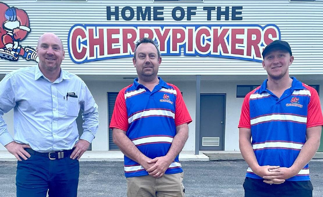 Appointed: Nick Cornish (right) will take over from former coach Adam Hall (left) ahead of the 2022 season. Photo: Young Cherrypickers RLFC.