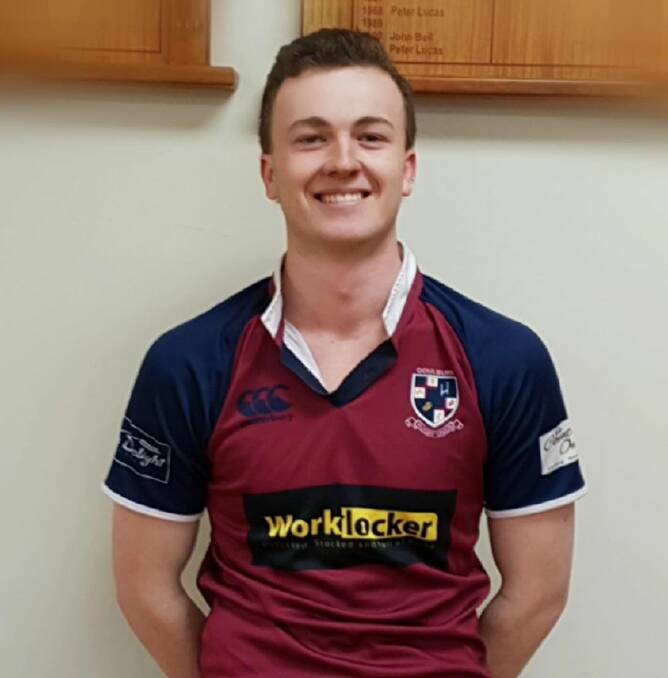 In uniform: Both on and off the field, Luke McCue worked hard and had the respect of his teammates and coaches. Photo: Goulburn Rugby Union. 