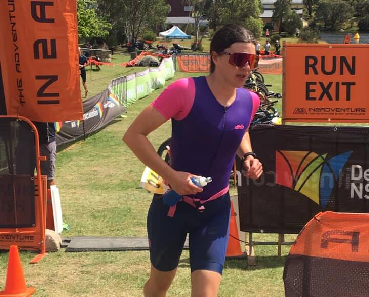 On the move: Olivia Stutchbury performed well in last week's Aquathon round and claimed a win in the women's long distance division. Photo: Supplied.