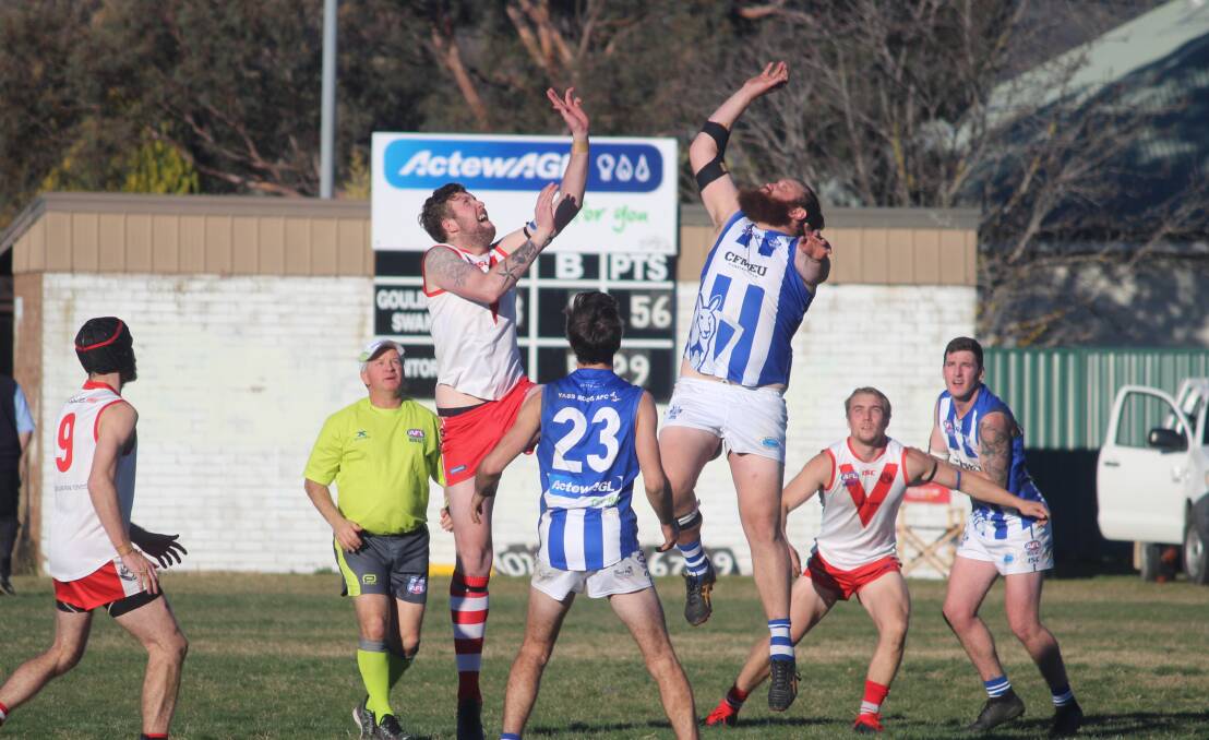 Flashback: The last time the Swans and Roos played, in 2019, Goulburn got the better of all three contests. Photo: Zac Lowe.