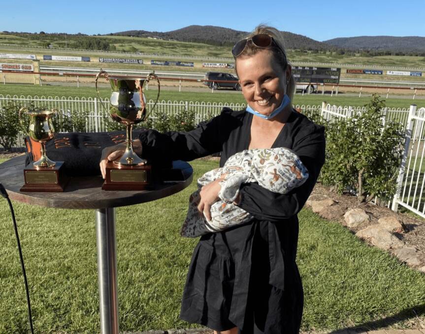 Mother and daughter: Tash Burleigh's second Goulburn Cup victory was an entirely different experience for the local trainer. Photo: Goulburn Race Club.