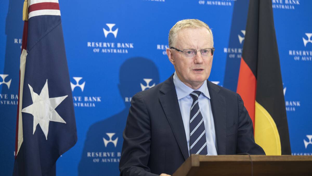 Reserve Bank governor Philip Lowe was unequivocal that elevated price pressures are the central bank's overriding goal. Picture Getty