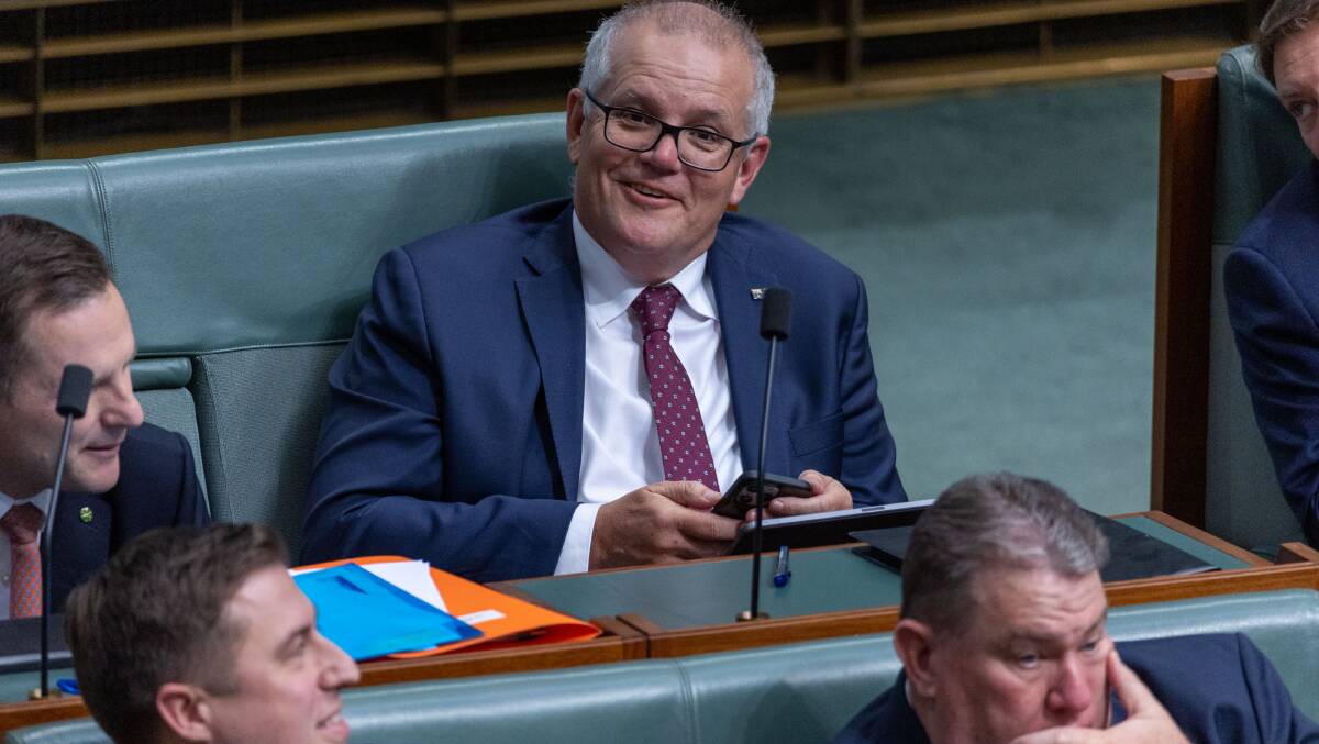 Scott Morrison is facing questions about his future. Picture by Gary Ramage